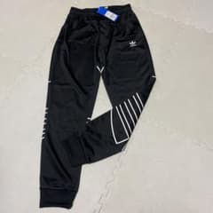 新品　adidas originals ボトムス 黒 ジャージ　160のサムネイル