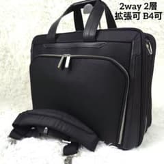 ✨極美品✨ エースジーン デュラテクト ブリーフケース 2way 2層 B4 黒 ✨極美品✨ エースジーン デュラテクト ブリーフケース 2way 2層 B4 黒