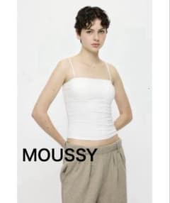 新品【MOUSSY】SQUARE NECK BARE キャミトップス サイズ2のサムネイル