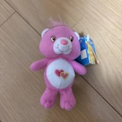 ケアベア ピンク ぬいぐるみキーホルダーのサムネイル