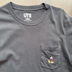 UNIQLO UT Disney ミッキー刺繍 ポケットTシャツ XSのサムネイル