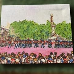 増谷宏 油彩画 ロンドン バッキンガム宮殿前風景 - メルカリ