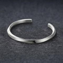 シルバー バングル ツイスト メンズ ヴィンテージ