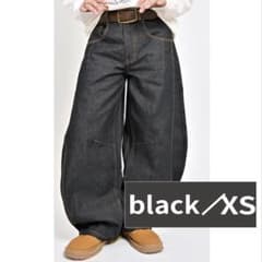 L2156 リジット バルーンデニム XS（black） 地底人ONLINE - メルカリ