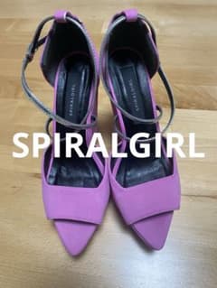 SPIRAL GIRL ピンク ウェッジヒールのサムネイル
