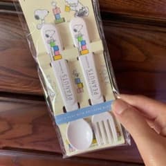 スヌーピー スプーン　フォーク　離乳食セットのサムネイル