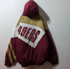 90s】LOGO7 NFL 49ers 刺繍ナイロンジャケット L相当 - メルカリ