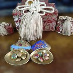 【古道具】貝道具 金襴箱入り 古道具】貝道具 金襴箱入り - メルカリ