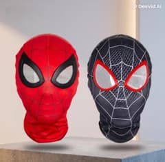 新品★スパイダーマン 黒 フルフェイス マスク コスプレ 仮装 ハロウィン