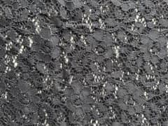 黒 花柄レース生地とニット生地のセットのサムネイル