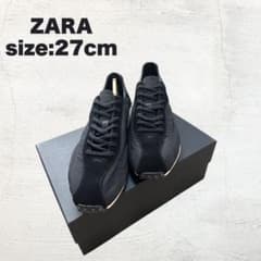 完売品】 新品ZARA 限定版 ナイロン スニーカー 黒 ブラック