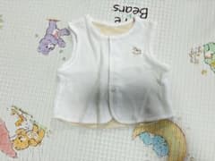 ベビーベスト 木馬刺繍 ホワイト 50~70のサムネイル