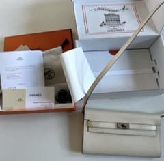 a*0様 HERMES エルメス ケリー ウォレット トゥーゴー ナタ B刻印