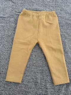 UNIQLO 裏起毛　ベビー パンツ 80cm イエローのサムネイル