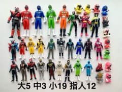 仮面ライダー 指人形　戦隊ヒーロー複数　57体セット 仮面ライダー 指人形セット｜トレファクONLINE