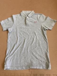 ホリスター　HOLLISTER メンズ　ポロシャツ　Sサイズ　グレーのサムネイル