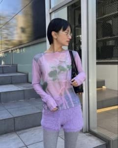POPPY ローズ柄 シアー 長袖トップスのサムネイル