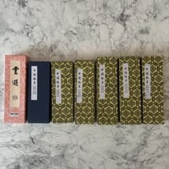茶墨　硯　水差　セット　中国徽墨 胡開文製　まとめ売り 中国徽墨 老胡開文製 7本セット 書道用品 - メルカリ