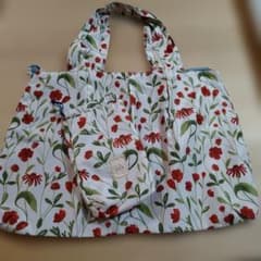 Sybilla シビラ 花柄 トートバッグ 収納袋付きのサムネイル