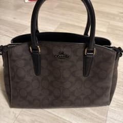 Coach ダークブラウン ショルダーバッグのサムネイル
