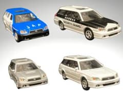 1/72 スバル レガシィ ワゴン 4台セット JAF / 警備会社のサムネイル