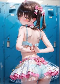 ファンタジーキャラクター ポスターオリジナルデジタルアート　ポスターa4紙沢光 ファンタジーキャラクターイラストポスターa4額付き発送♥紙沢光レア