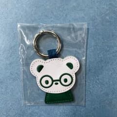 familiar ファミリア メガネくまちゃん レザーネームホルダー グリーンのサムネイル