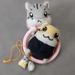 ハムスター倶楽部 ぬいぐるみ ストラップ 4点セット えんどうくん 平成