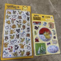 韓国限定　ポケモン 3Dシールセット 2枚