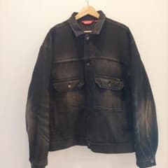 Supreme ブラックデニムジャケット Lのサムネイル