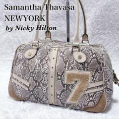 極希少☆y2k サマンサタバサ×ニッキーヒルトン　ミニボストンバッグ　ツイード レア】 サマンサタバサ × Nicky Hilton ボストンバッグ y2k - メルカリ