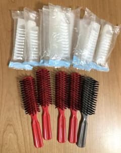 スタジオマリオ ヘアブラシ5個　ホテルアメニティヘアブラシ9個　セットのサムネイル