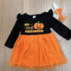 SHEIN ハロウィン ワンピース 9-12M ヘアバンド付きのサムネイル