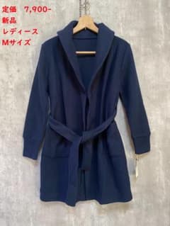 신품 lil nina 릴니나 숄 컬러 니트 가운 코트 벨트