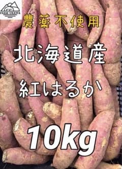 北海道栗山町産 ファームうかわ 訳ありさつまいも 紅はるか 10kgのサムネイル