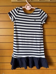 Ralph Lauren ロゴ入り ストライプワンピース 半袖のサムネイル