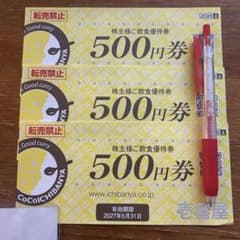 壱番屋 株主様ご飲食優待券 500円券 4枚 CoCo壱 2027年5月31日 - メルカリ