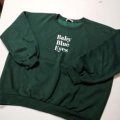 ♦W♡C スウェット トレーナー 深緑 ロゴ入り♦