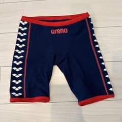 値下げしました。arena 競泳水着 ネイビー/レッドのサムネイル