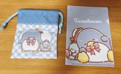 サンリオ タキシードサム プチ巾着＆ミニクリアファイル 2個セット