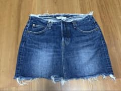 MOUSSY ダークブルー デニムミニスカートのサムネイル