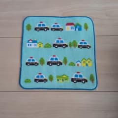 パトカー柄 ハンドタオルのサムネイル
