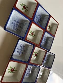 エリザベス　魯山人写絵具六つ仕切り向付二枚 エリザベス様専用 魯山人写絵具六つ仕切り向付二枚 - メルカリ