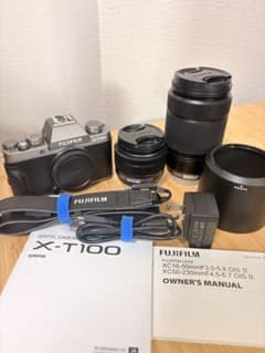 FUJIFILM X-T100 シルバー Wレンズキット 中古 箱付き - メルカリ