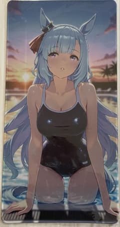 未開封］プレイマット ラバーマット ウマ娘 メジロアルダン スク水