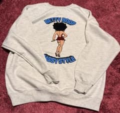 Betty BOOP SASSY STYLE白グレー トレーナー Lサイズのサムネイル