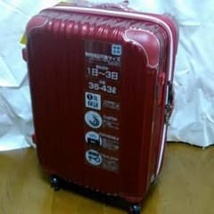 【全国送料込み‼】軽量スーツケース Sサイズ 伸縮ハンドル２段階　赤のサムネイル