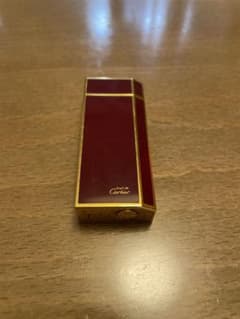 カルティエ must de Cartier ペンタゴンボルドーカラーガスライター