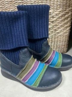 Estacion エスタシオン ソックス ニット ブーツ Lネイビー Estacion エスタシオン ソックス ニット ブーツ Lネイビー - メルカリ