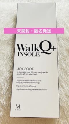 WalkQ+ INSOLE JOY FOOT Mサイズ ウォーキュットインソールジョイフット JOYFOOT 骨格サポート